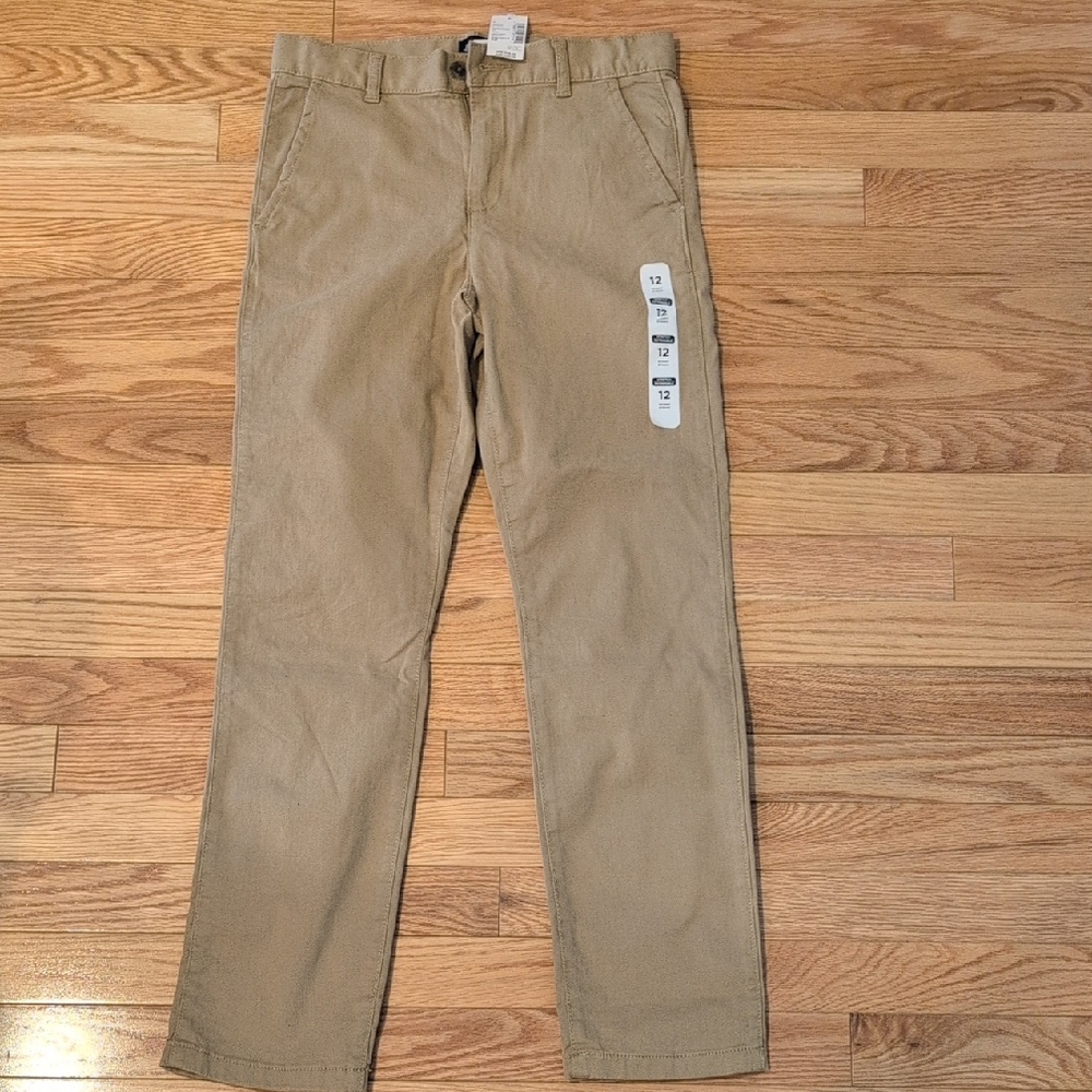 New With Tags The Children's Place Boys 12 Skinny Stretch Khakis